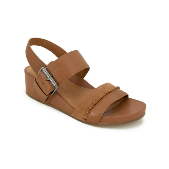 Gentle Souls by Kenneth Cole Womens Giulia Leather Slip On Wedge Sandals