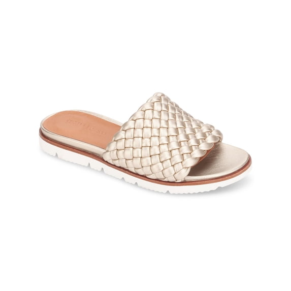 Gentle Souls by Kenneth Cole Womens Lavern Lite Braid Faux Leather Thong Sandals