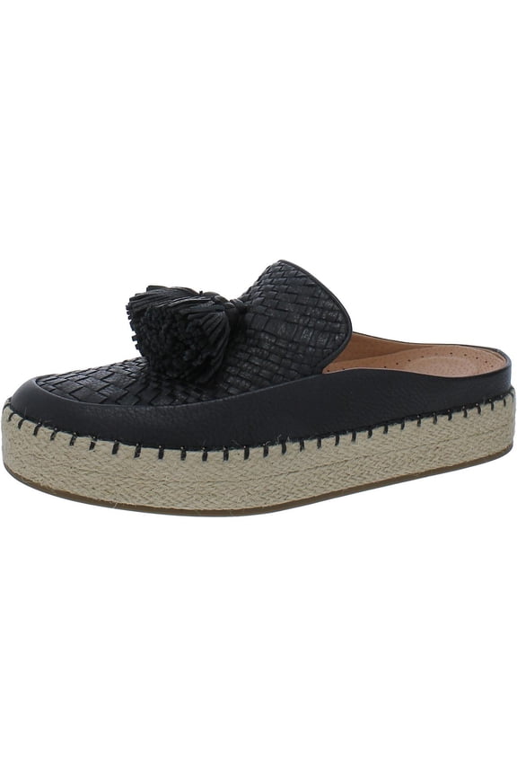 by Kenneth Cole Womens Rory Leather Slip-On Espadrilles