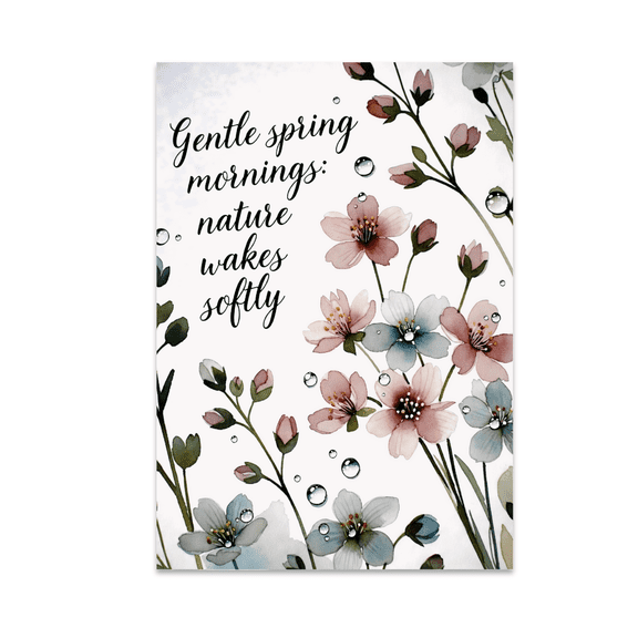 Gentle Spring Mornings Nature Art Print - Home Decor Enthusiast - 13x19 Poster Print