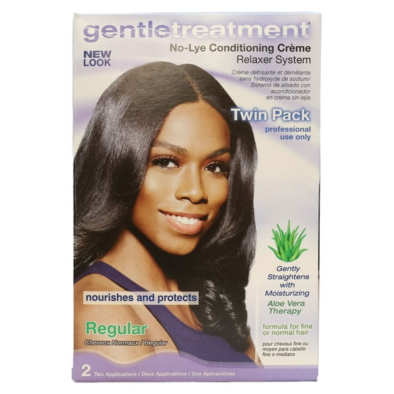 Gentle Treatment No Lye Relaxer Twin Pack Kit Regular, Pack of 12