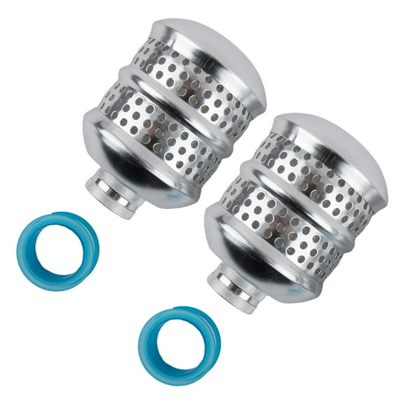 Gentle aluminum air bubble filter with raw tape for watering delicate plants