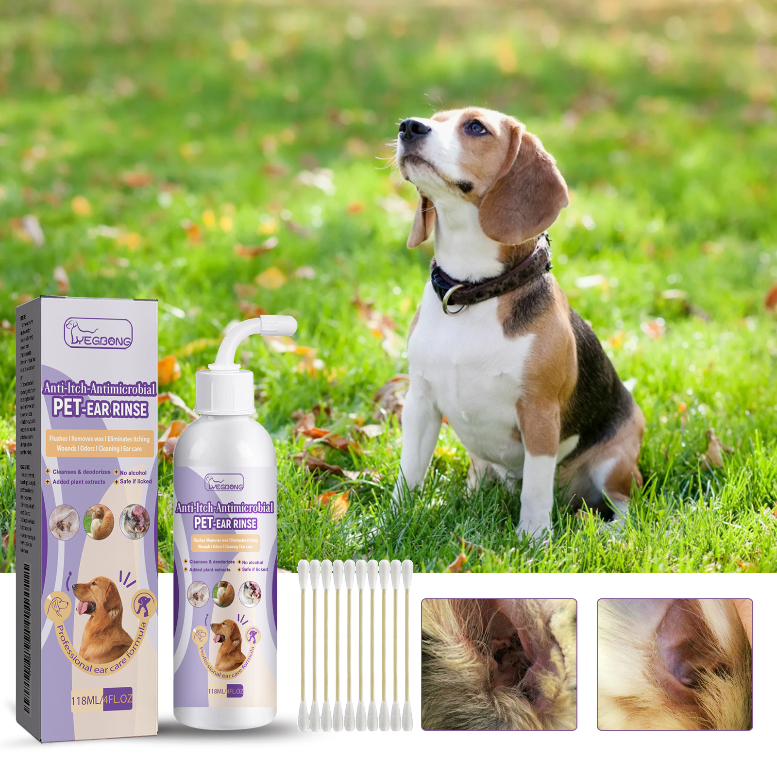 Gentle and Effective Ear Cleaner for Dogs Promote Optimal Ear Hygiene
