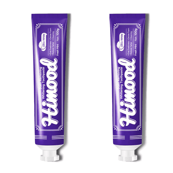 HIMOOD Plant Extraction Gentle Whitening Toothpaste 200g-Anti-Inflammatory Soothing Fluoride-Free Fresh Mint Flavorfor Brighter Teeth