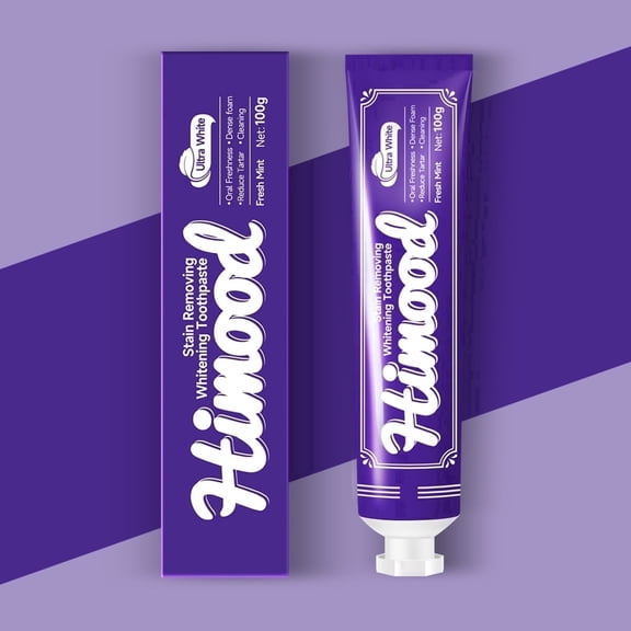 Himood Whitening Toothpaste Plant Extract Gentle,Anti-inflammatory and Soothing Without Fluoride, Refreshing Mint Flavor, Suitable for Adults 3.53OZ