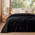 thumbnail image 1 of U by Bedsure GentleSoft Fleece Blankets Queen Size Black - Bed Blanket Soft Lightweight Plush Fuzzy Cozy Luxury Microfiber, 90x90 inches, 1 of 10