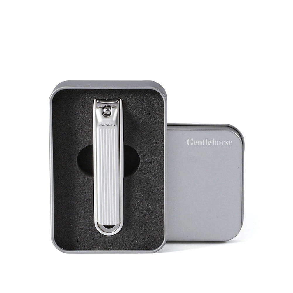 Gentlehorse Nail Clippers, Surgical Sharp Fingernail & Toenail Clippers with Catcher & Nail File