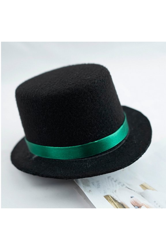 Gentleman Cos-tume Pet Hat, Party & Halloween Dress-Up Bowler Cap for Dog Cosplay and Photo Props