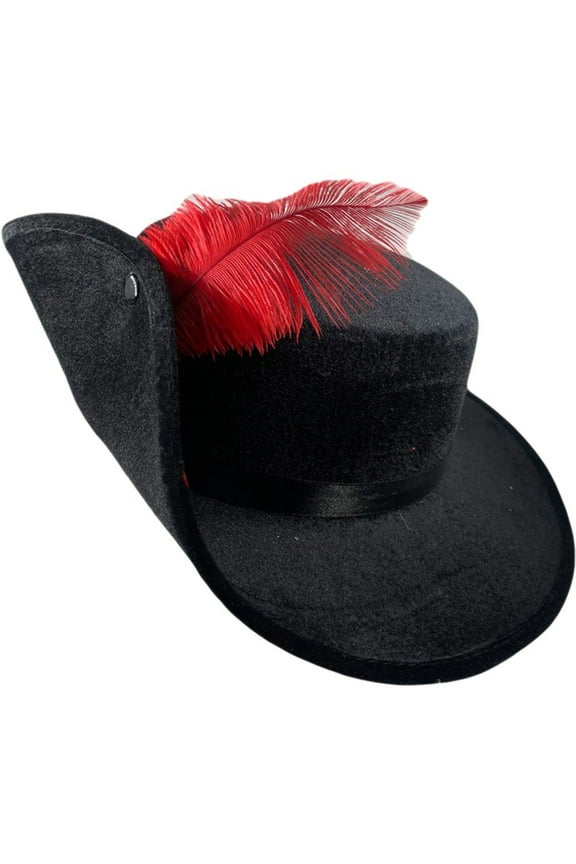 Vintage Gentleman Fedora Hat 1920s Trilby Jazz Wide Brim with Feather Decor for Unisex