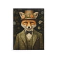 thumbnail image 1 of Gentleman Fox In Floral Victorian Suit Canvas Wall Art Print 24X32", 1 of 4