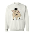 thumbnail image 1 of Gentleman Pig Sweatshirt Men -Image by Shutterstock, Male 4X-Large, 1 of 4