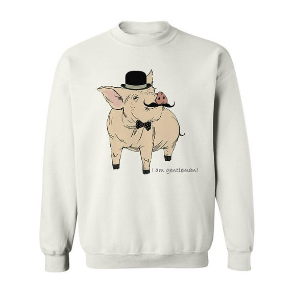 Gentleman Pig Sweatshirt Men -Image by Shutterstock, Male Medium