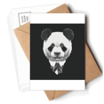 thumbnail image 1 of Gentleman Suit Handsome Panda Treasure Postcards Envelopes Blank Note Cards Mailing, 1 of 4