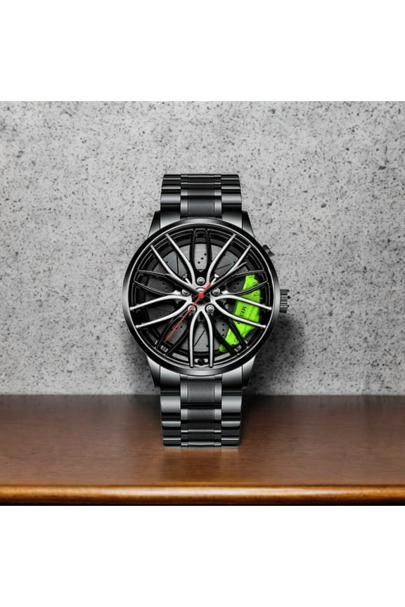 "Gentleman's Elite Chronograph | 40mm Swiss-Made Quartz | 316L Surgical Steel | 24H Tactical Dial | 100M Waterproof | Anti-Reflective Sapphire | Limited Edition Executive Timepiece (Green)