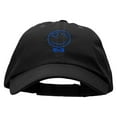 thumbnail image 1 of Gentleman's Smile Low Profile Velcro Strap Washed Cap - Black OSFM, 1 of 5
