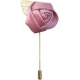 thumbnail image 1 of Gentleman's Suit Flower Brooch Handmade Lapel Pin Boutonniere Stick Corsage Accessory Multicolor Rose Satin Tuxedo Groom Wedding Banquet Party, 1 of 8