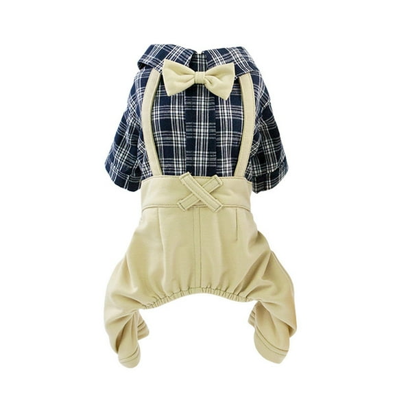 Gentleman's Suspender Pants Pet Outfit - Elegant, Stylish, Adjustable - For Dogs, Cats in Formal Occasions like Weddings and Parties