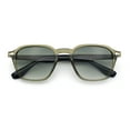 thumbnail image 1 of Gentlemanly Keyhole Bridge Thin Horn Rim Hipster Fashion Sunglasses Dark Green - Green, 1 of 8