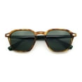 thumbnail image 1 of Gentlemanly Keyhole Bridge Thin Horn Rim Hipster Fashion Sunglasses Tortoise Green - Green, 1 of 8