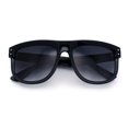 thumbnail image 1 of Gentlemanly Oversized Curved Top Racer Plastic Horned Retro Sunglasses Black - Smoke, 1 of 7
