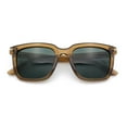 thumbnail image 1 of Gentlemanly Polarized Horn Rim Hipster Plastic Refined Fashion Sunglasses Beige - Green, 1 of 8