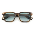 thumbnail image 1 of Gentlemanly Retro Fashion Vintage Vibe Horn Rim Rectangle Plastic Sunglasses Tortoise - Green, 1 of 8