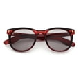 thumbnail image 1 of Gentlemanly Retro Horn Rim Hipster Fashion Plastic Sunglasses [Red - Grey], 1 of 7