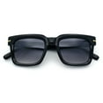 thumbnail image 1 of Gentlemanly Retro Thick Horn Rim Oversized Plastic Fashion Sunglasses Black - Smoke, 1 of 8