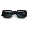 thumbnail image 1 of Gentlemans Hipster Bevel Horn Rim Plastic Fashion Hustler Sunglasses Tortoise - Black, 1 of 8