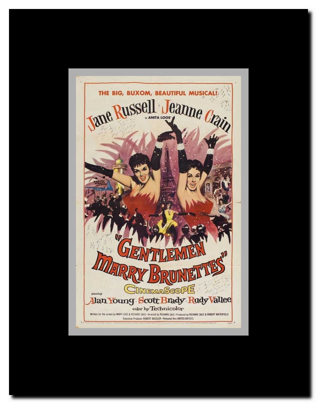 Gentlemen Marry Brunettes Framed Movie Poster