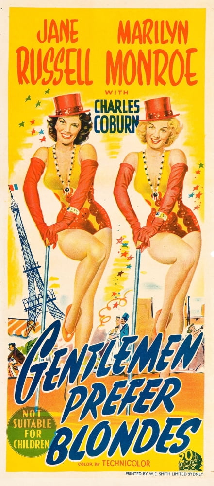 Gentlemen Prefer Blondes Canvas Art - (11 x 17)