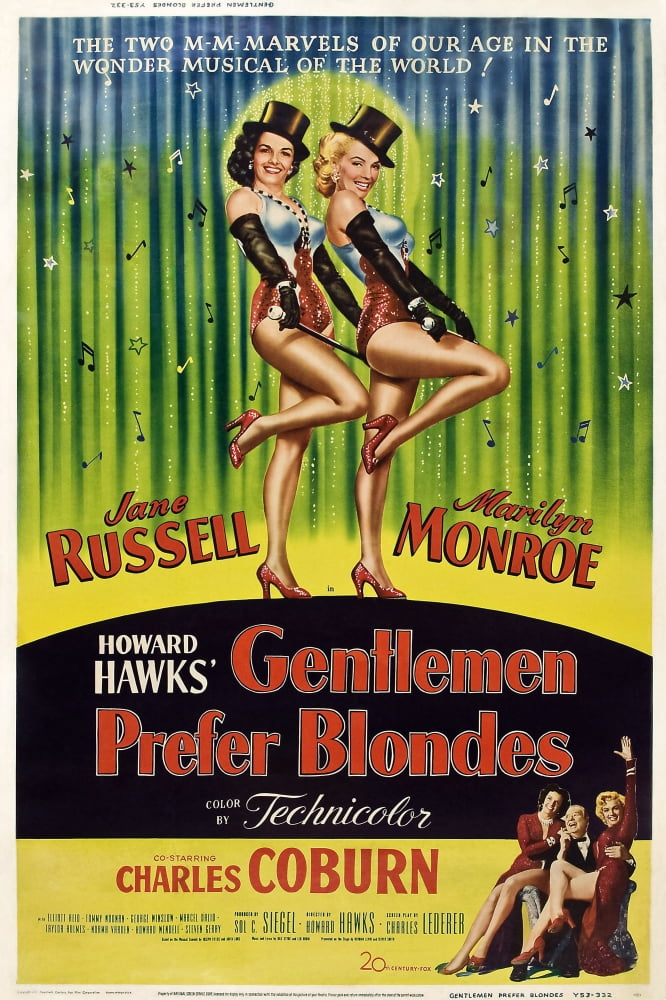 Gentlemen Prefer Blondes Canvas Art - (11 x 17)