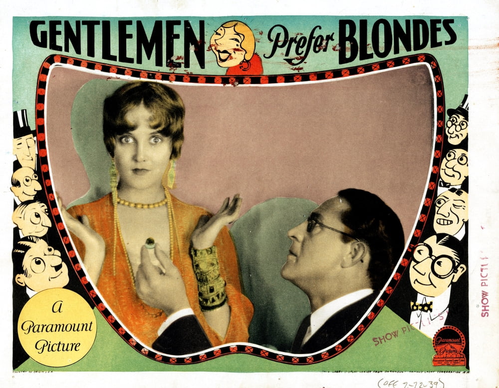 Gentlemen Prefer Blondes Canvas Art -  (28 x 22)