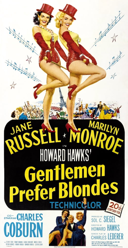 Gentlemen Prefer Blondes U Canvas Art -  (24 x 36)