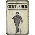thumbnail image 1 of Gentlemen Restroom Sign Vintage Look Chic Distressed 8x12208120020244, 1 of 1