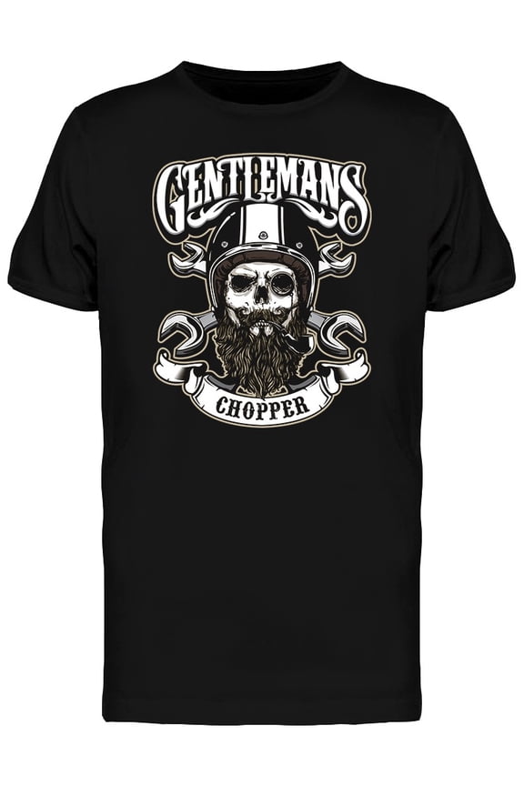 Gentlemen Rider Chopper T-Shirt Men -Image by Shutterstock, Male 3X-Large
