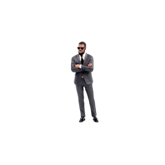 Gentlemen's Club Figure 2, Gray - Showcasts AD-24802 - 1/24 Scale Resin Diorama Figurine