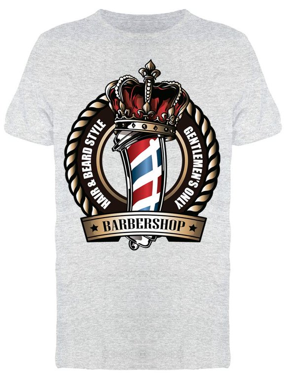 Gentlemen's Only Barbershop Tee Men's -Image by Shutterstock