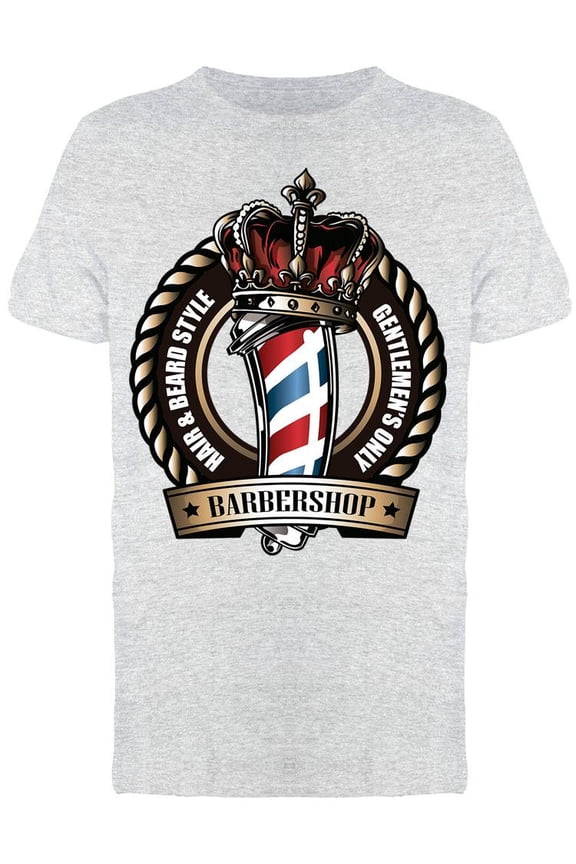 Gentlemen's Only Barbershop Tee Men's -Image by Shutterstock