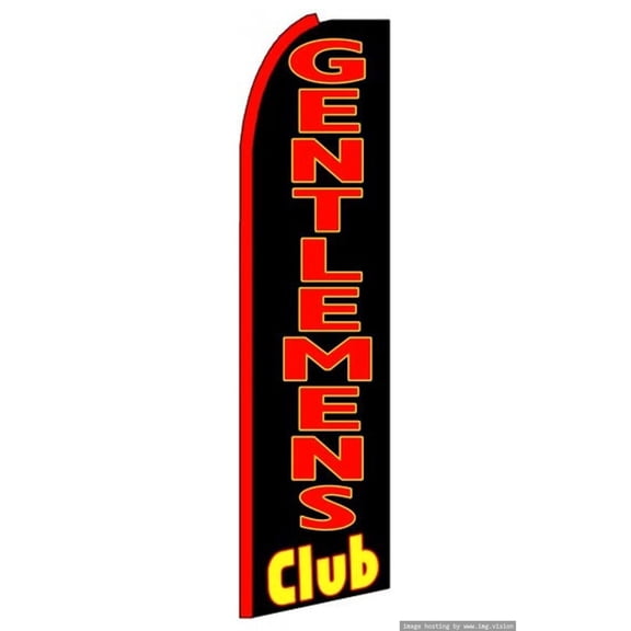 Gentlemens Club Swooper Flag (Hardware Not Included) |Advertisement /Business Flags | Feather Flag |