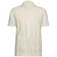 thumbnail image 1 of Gentlemens Collection Embroidered Guayabera Shirts for Men - guayaberas para Hombres Cream Medium, 1 of 4