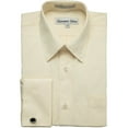 thumbnail image 1 of Gentlemens Collection Men's 1916FC French Cuff Solid Dress Shirt - Butter - 16.5 4-5, 1 of 3