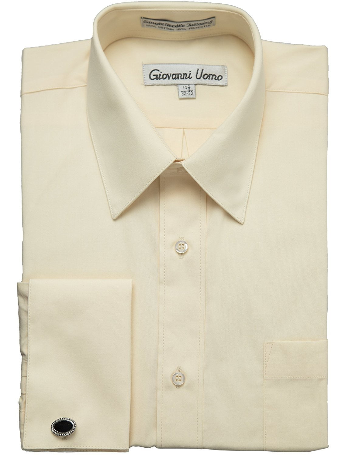white christmas dresses Non-Iron Cotton Herringbone Point Collar French Cuff Dress Shirt