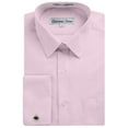 thumbnail image 1 of Gentlemens Collection Men's 1916FC French Cuff Solid Dress Shirt - Pink - 17.5 2-3, 1 of 2