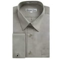 thumbnail image 1 of Gentlemens Collection Men's 1921FC French Cuff Solid Dress Shirt - Grey - 18.5 2-3, 1 of 1