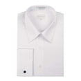 thumbnail image 1 of Gentlemens Collection Men's Regular Fit French Cuff Solid Dress Shirt - White - 18.5 6-7, 1 of 1