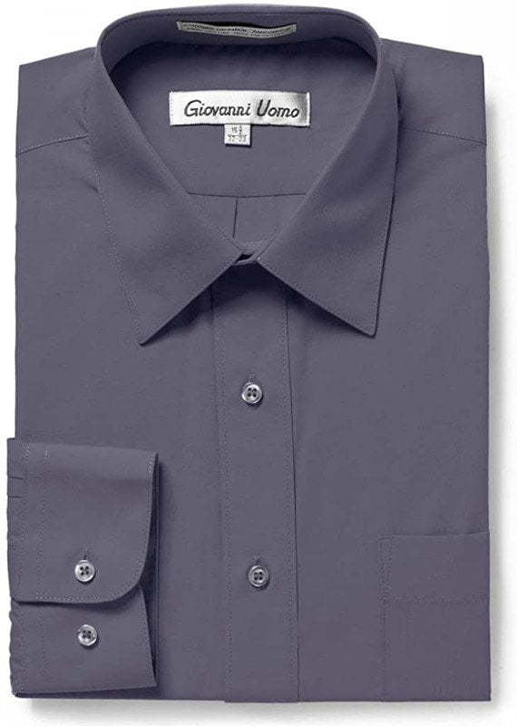 mens dress shirts 18.5 x 32 33 18 X 32/33 Breathable Fabric Dress Shirts