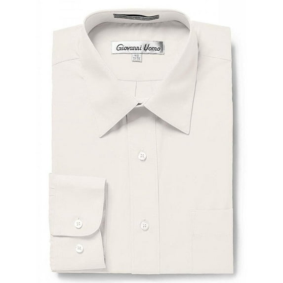 Gentlemens Collection Mens Dress Shirts - Regular Fit Long Sleeve Solid Dress Shirt - Best Dress Shirts for Men
