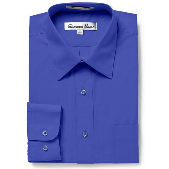 Gentlemens Collection Mens Dress Shirts - Regular Fit Long Sleeve Solid Dress Shirt - Best Dress Shirts for Men