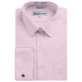 thumbnail image 1 of Gentlemens Collection Men's Slim Fit French Cuff Solid Dress Shirt - Colors Cufflink included, 1 of 2